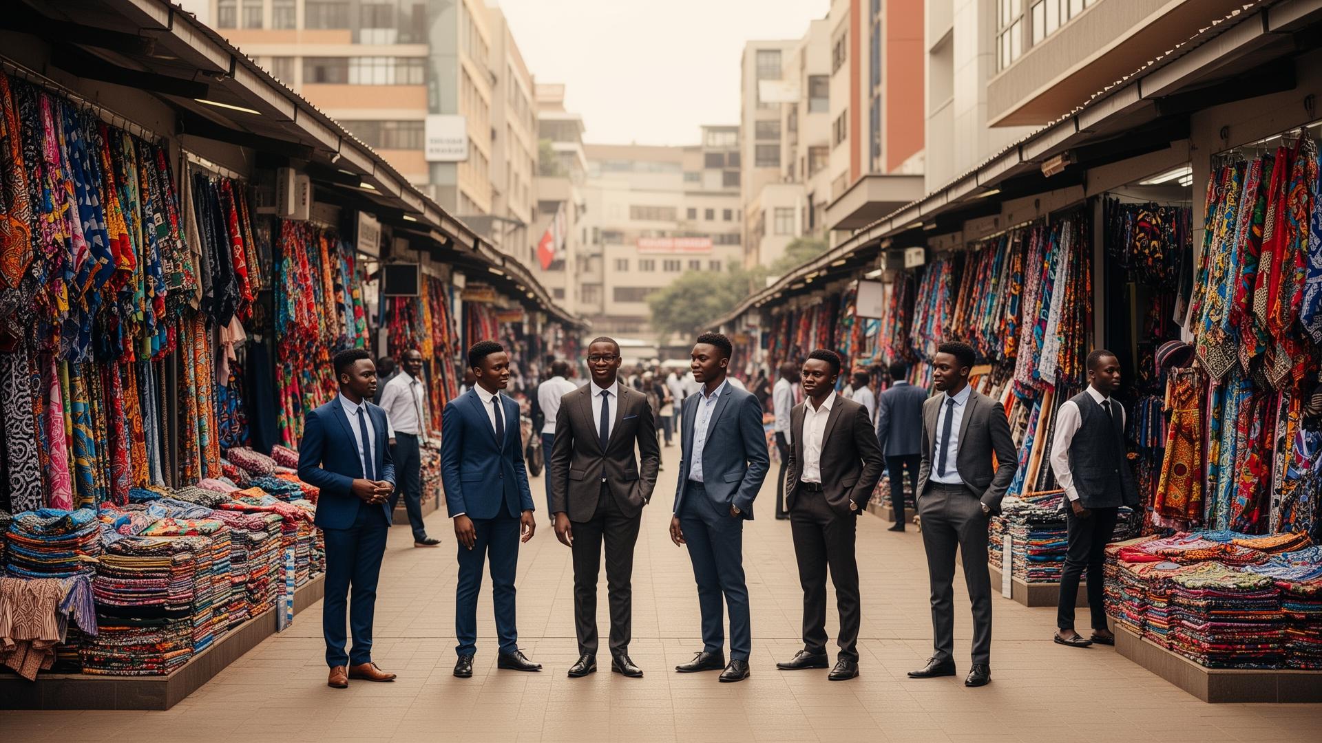Young Nairobi entrepreneurs in the city